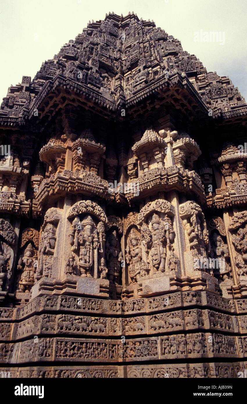 L'Inde du Sud Temple Somnathpur Kerela Banque D'Images