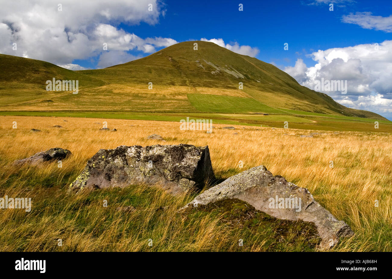 Col de la Croix St Robert sur le Massif de Sancy près de Le Mont Dore en régions, le Parc Naturel des Volcans d'Auvergne Le Centre de la France Banque D'Images