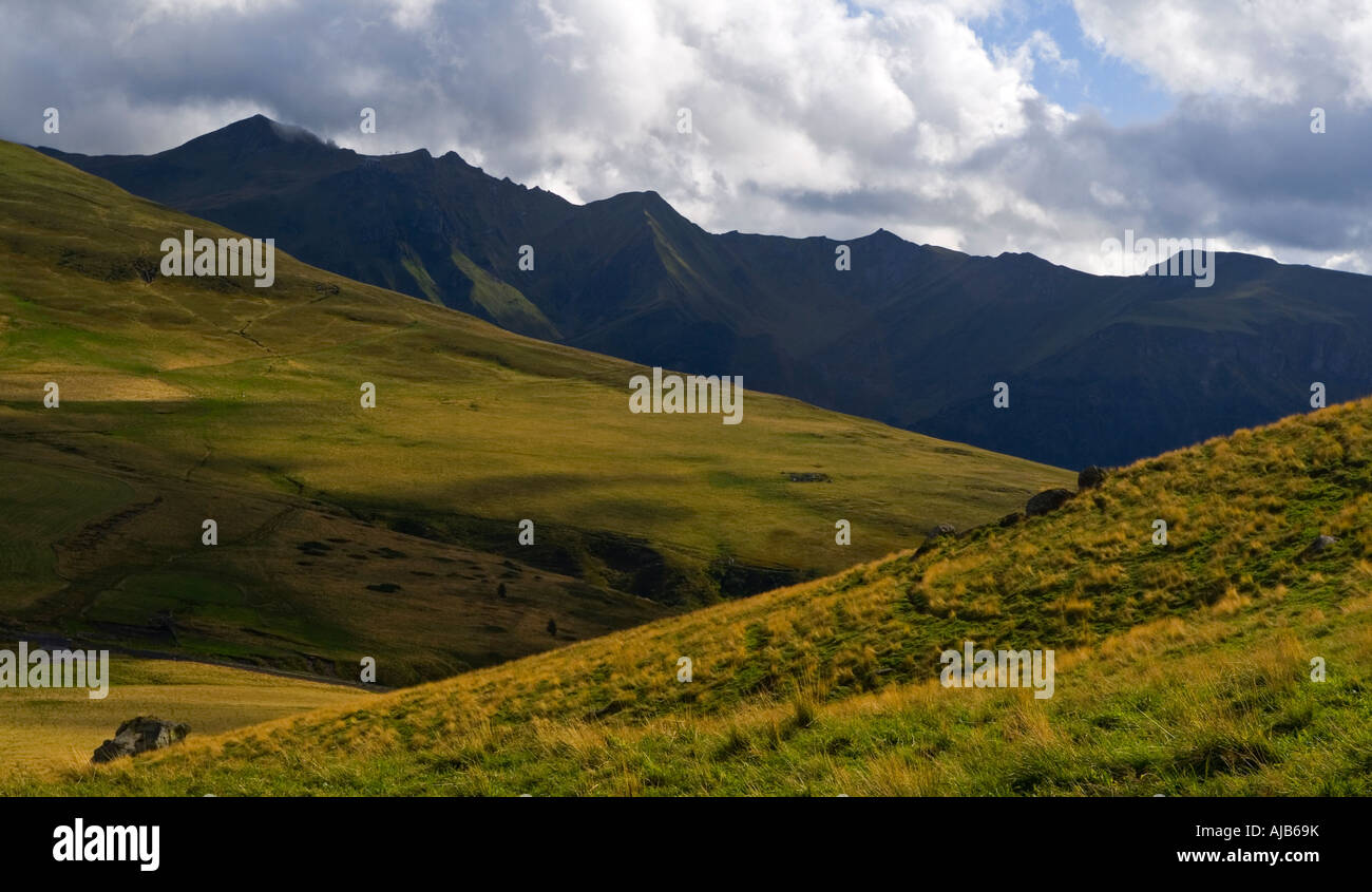 Col de la Croix St Robert sur le Massif de Sancy près de Le Mont Dore en régions, le Parc Naturel des Volcans d'Auvergne Le Centre de la France Banque D'Images