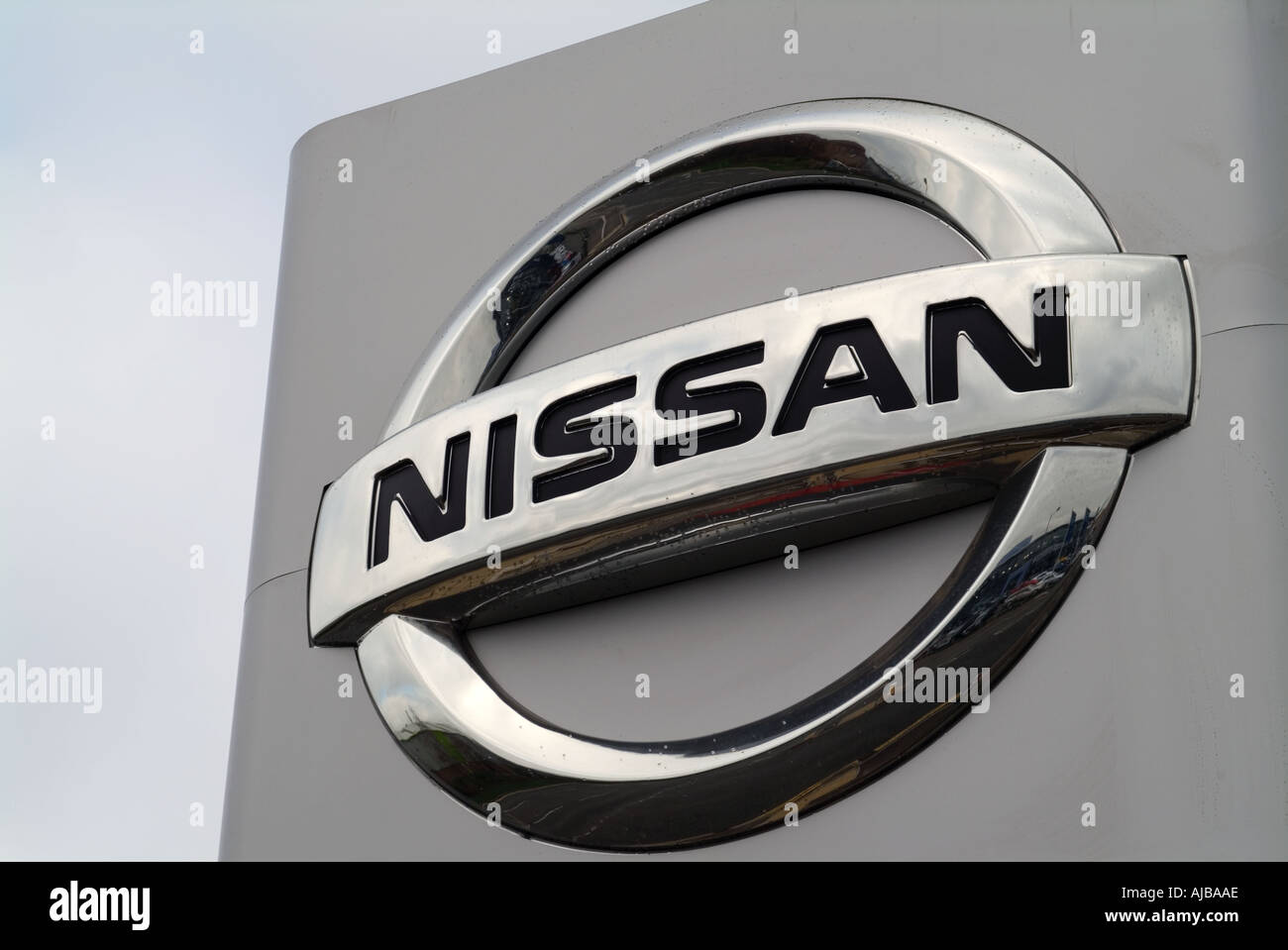 Insigne de Nissan Banque D'Images