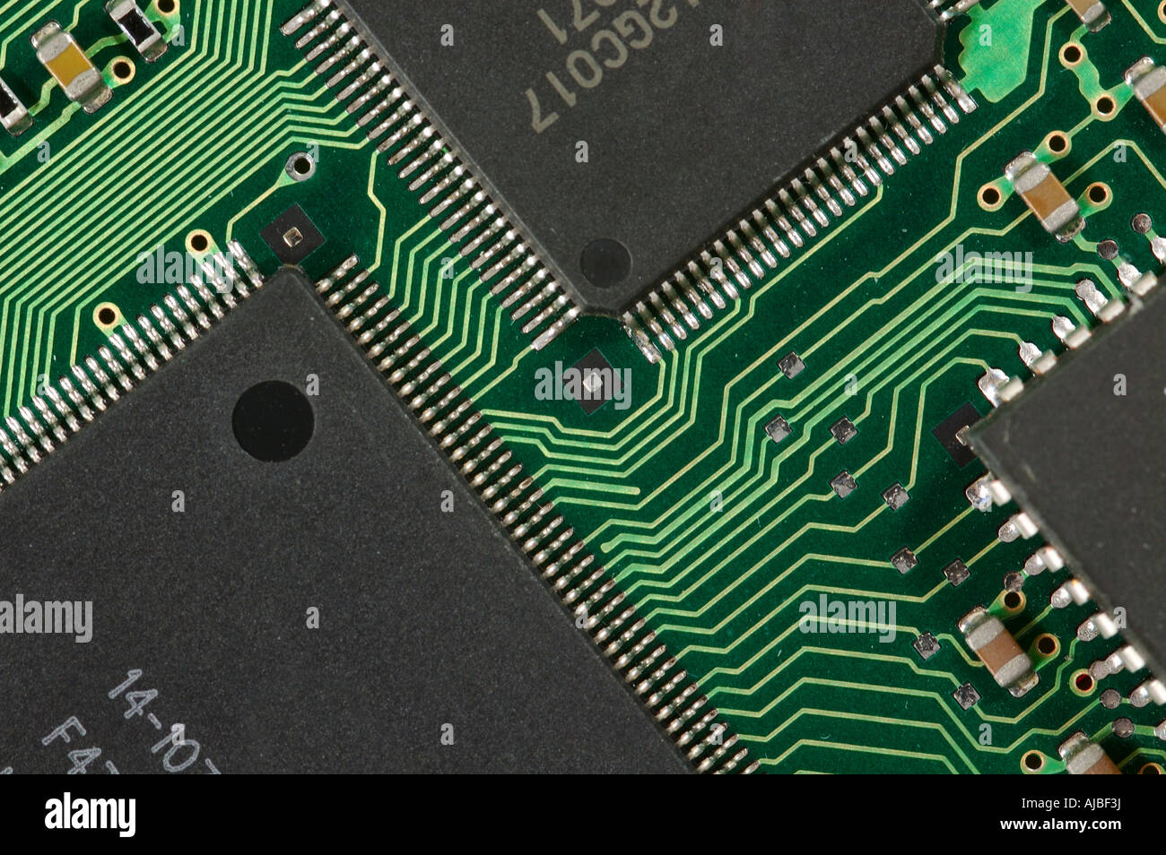 Close up de carte de circuit imprimé Banque D'Images