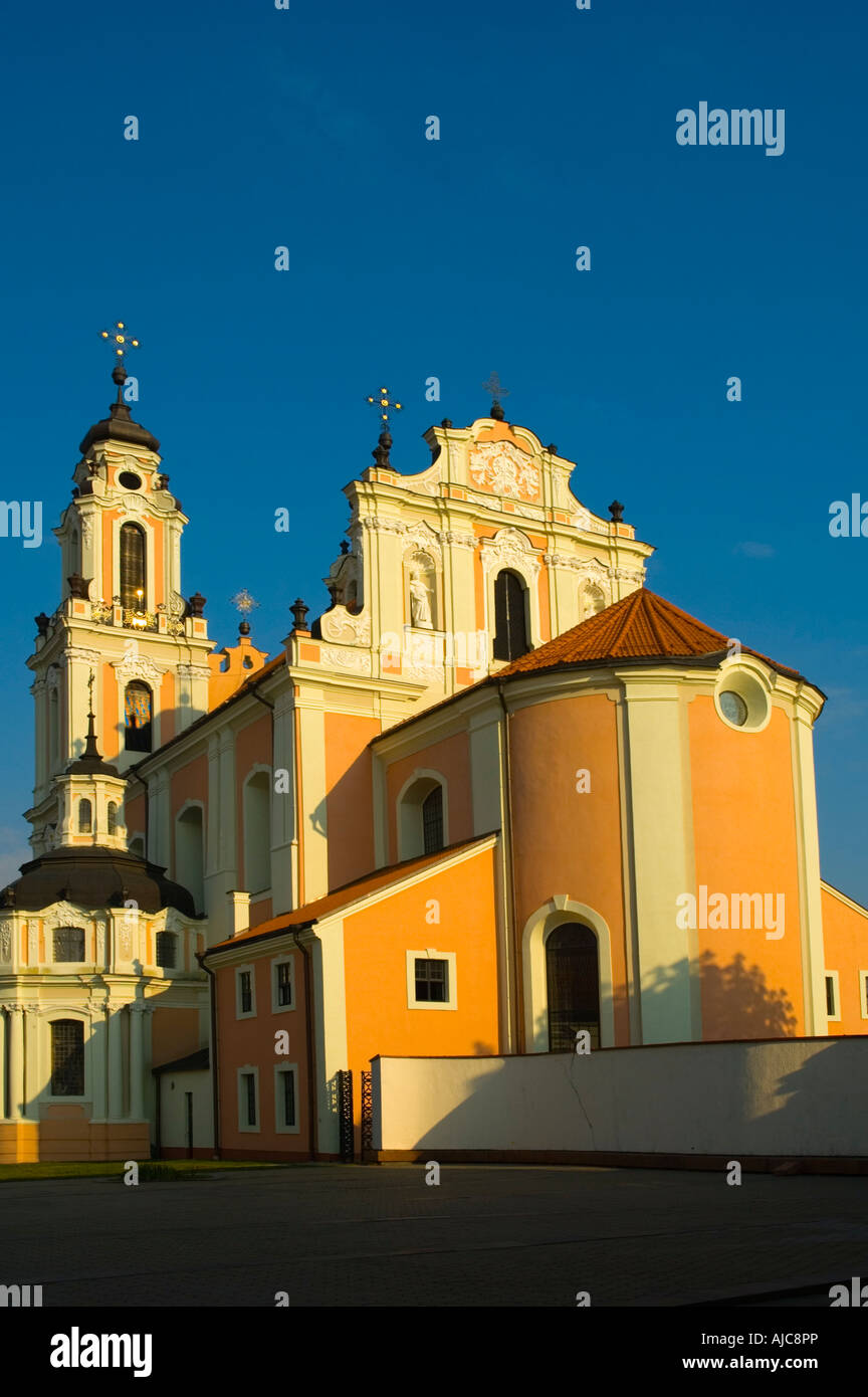 Sv Kotrynos bazn Vilnius Lituanie centrale de l'église Banque D'Images