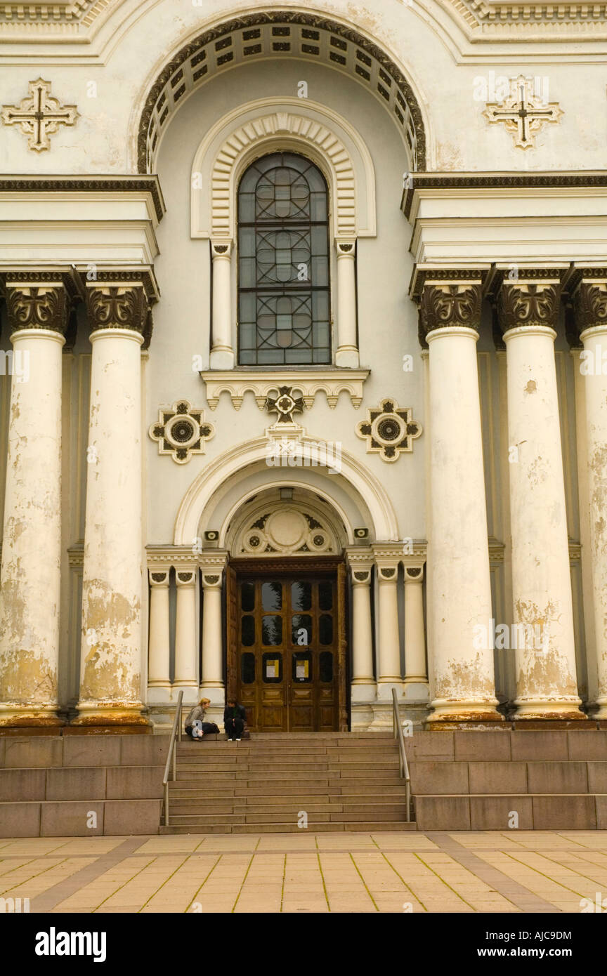 Église St Michel Archange central extérieur Kaunas Lithuanie Banque D'Images