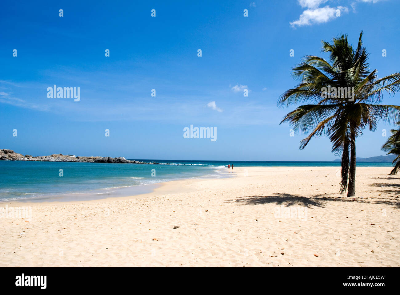 Playa Caribe Beach l'île de Isla Margarita Venezuela Banque D'Images