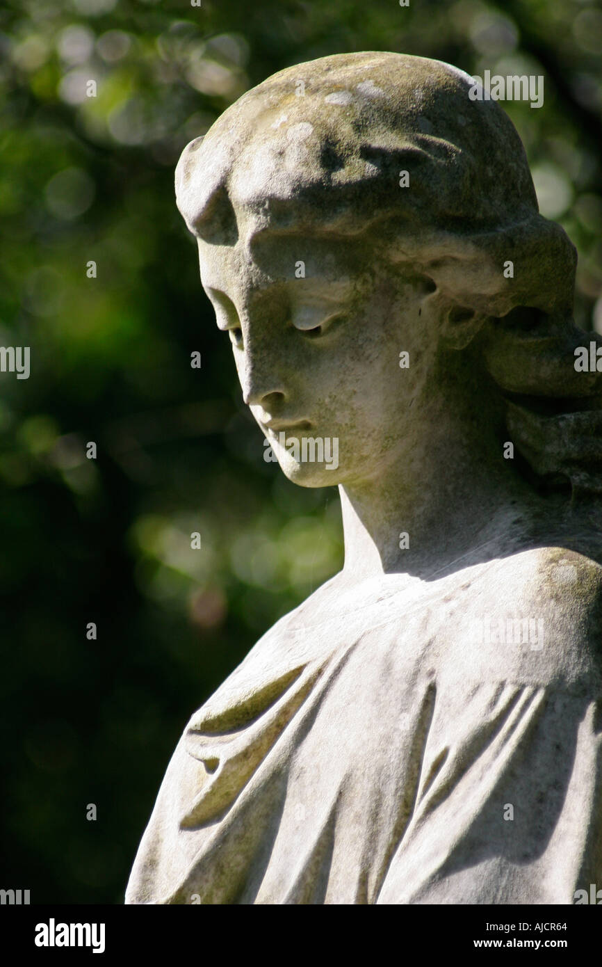 Le Cimetière de Highgate London Angel de proue Banque D'Images