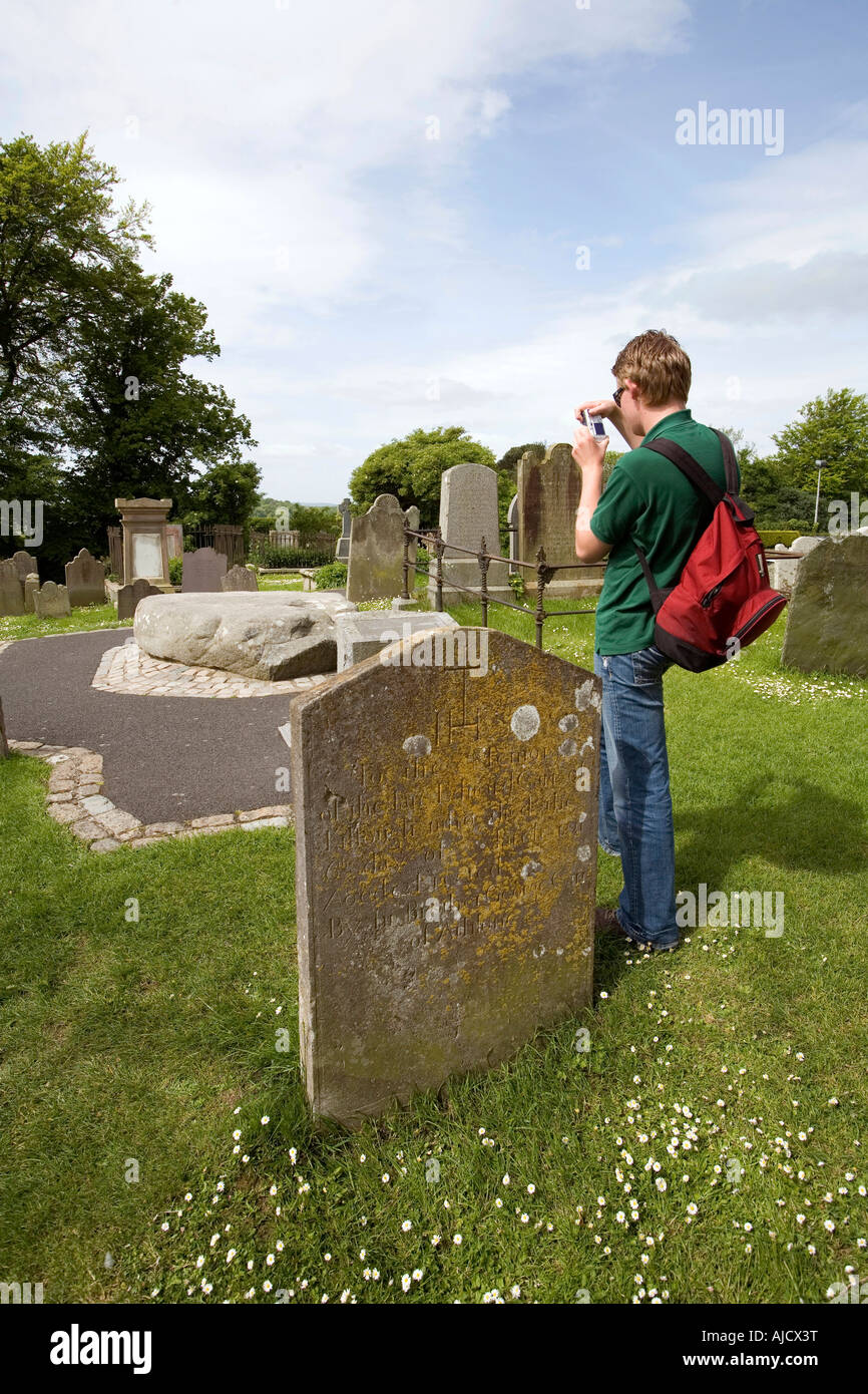 Royaume-uni Irlande du Nord County Down Down Downpatrick'photographier la Cathédrale St Patrick s grave Banque D'Images