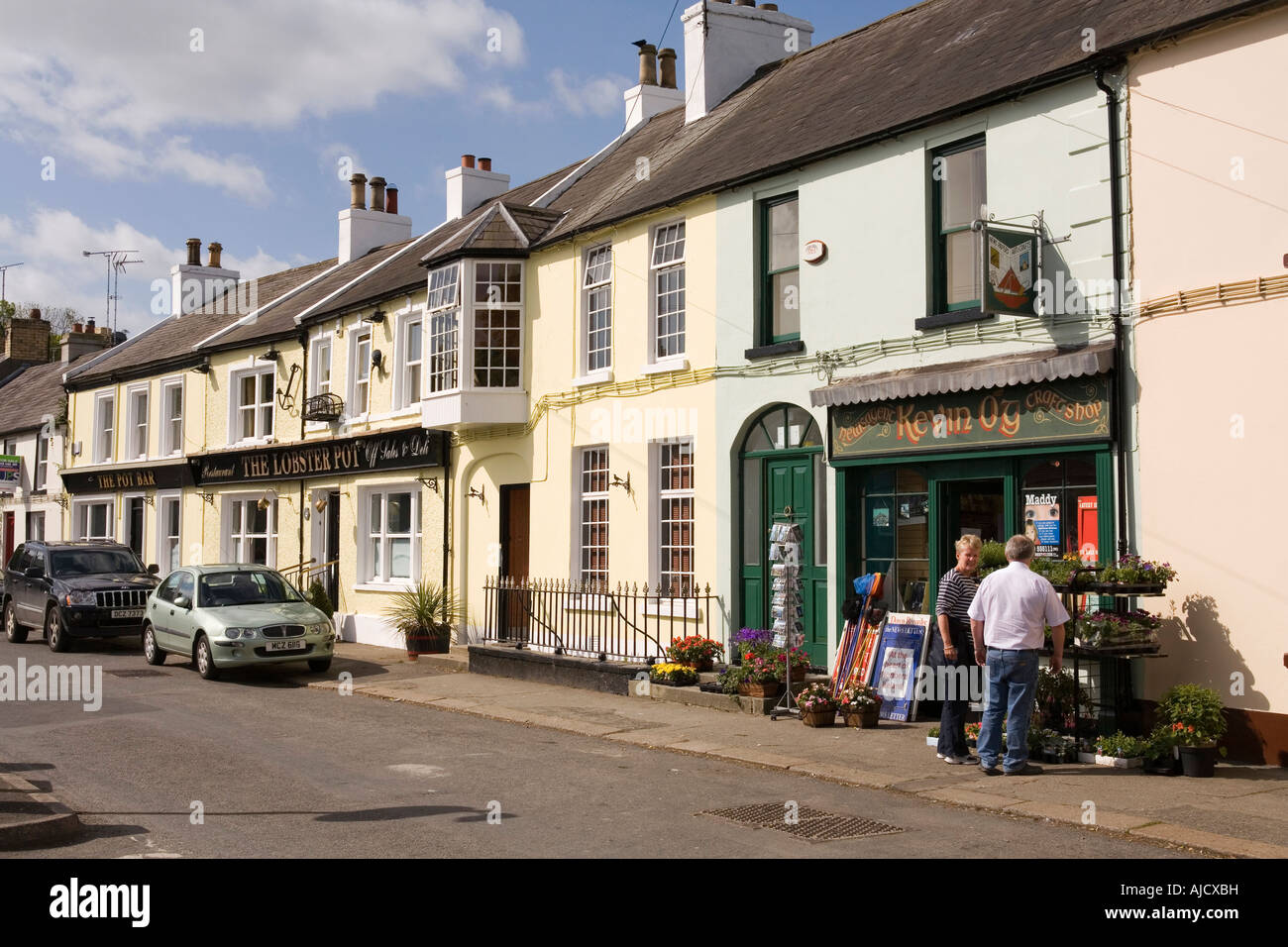 Royaume-uni Irlande du Nord County Down Strangford boutiques dans le carré Banque D'Images