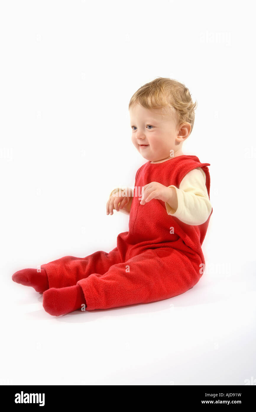 Bébé garçon 11 MOIS Banque D'Images