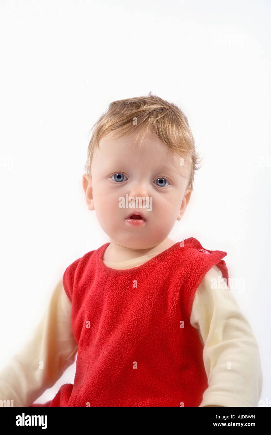 Bébé garçon 11 MOIS Banque D'Images