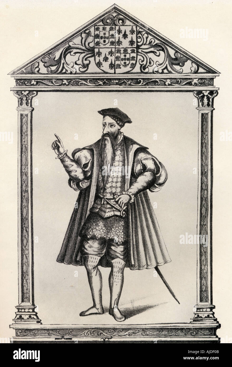 Afonso de Albuquerque, duc de Goa, c.1453 - 1515. L'amiral Portugeuse, 1e vice-roi de l'Inde portugaise. Banque D'Images