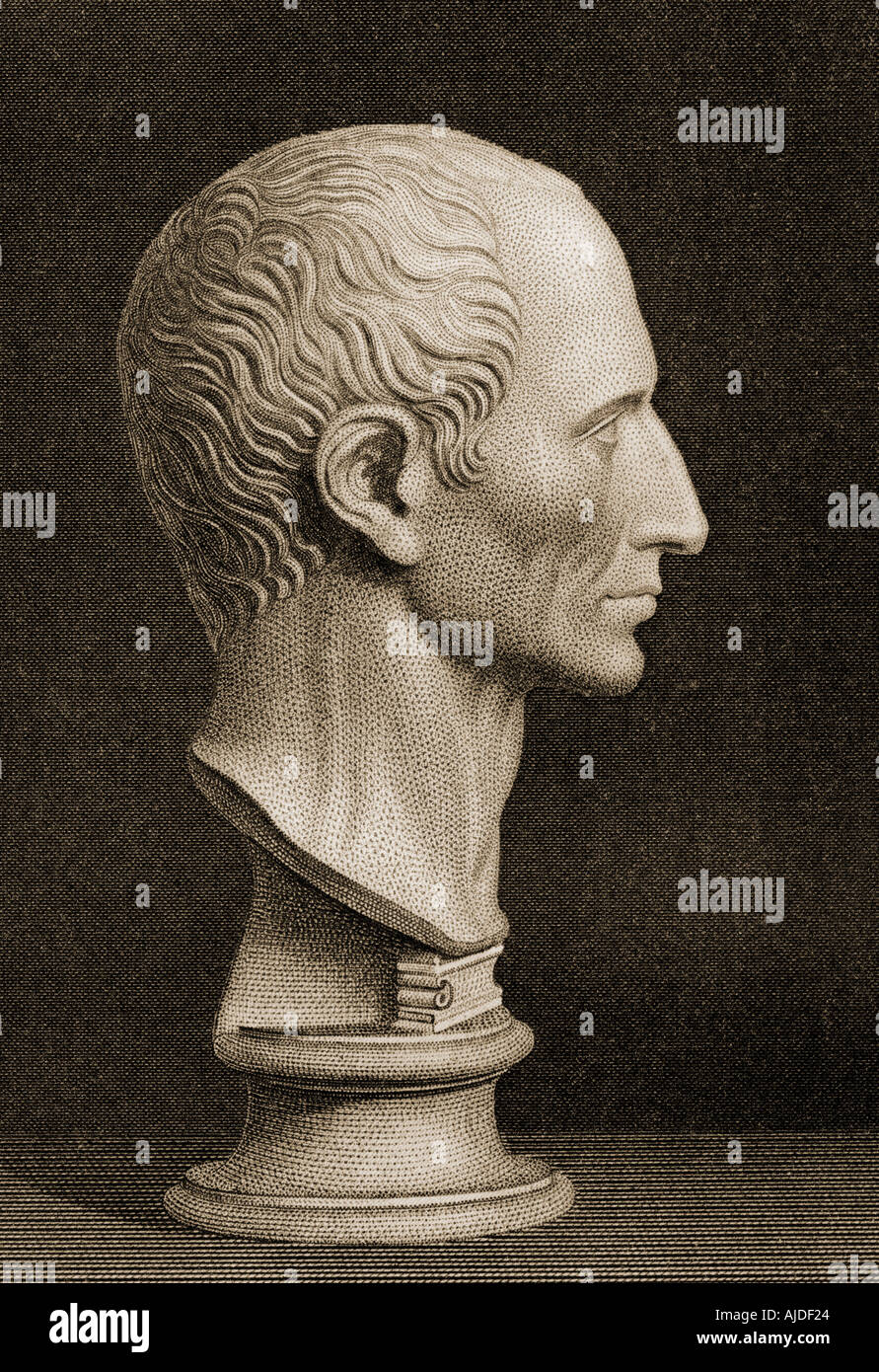 Gaius Julius Caesar, 100BC - 44BC. Le dernier dictateur de Rome. Banque D'Images