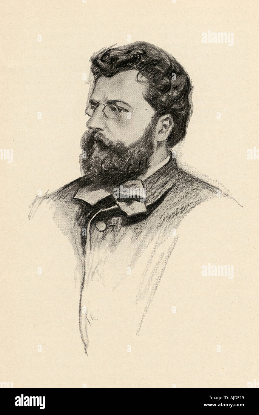 Georges Bizet, 1838 -1875. Compositeur français. Banque D'Images
