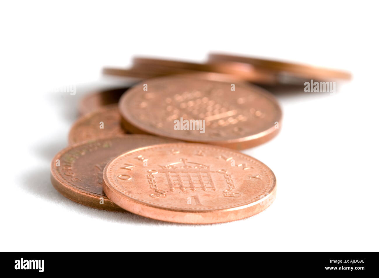 Penny britanniques Banque D'Images