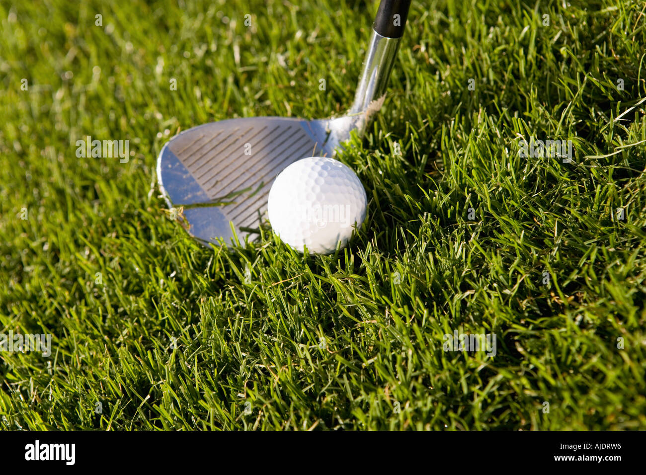 Partiront en golfeur, Close up on ball Banque D'Images