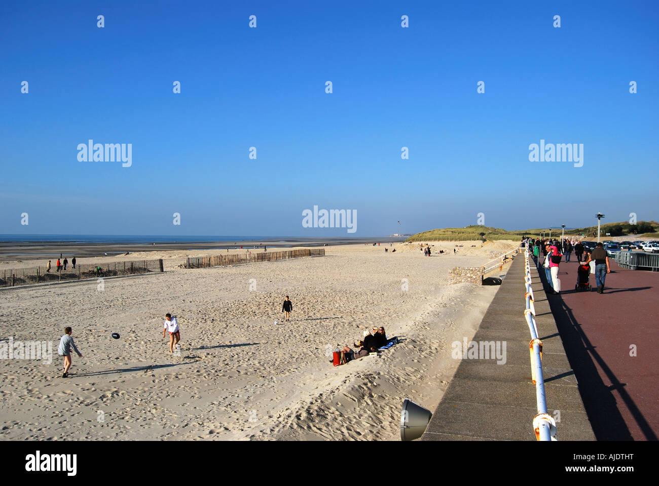 Promenade de la plage, Le Touquet-Paris-Plage (Le Touquet), Pas de Calais,  Nord Pas de Calais, France Photo Stock - Alamy