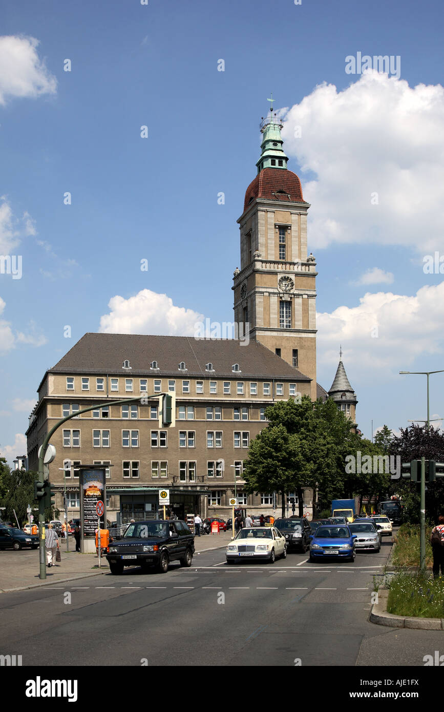 Berliner Berlin Friedenau Rathaus Schoeneberg Tempelhof Mairie Town Hall Banque D'Images