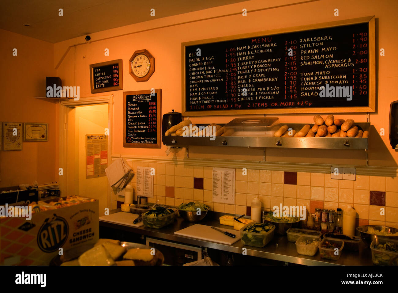 Sandwich Bar, fourrage, Lincoln. Banque D'Images