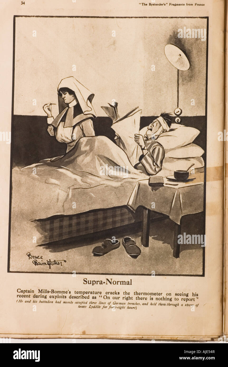 Cartoon WW1 Banque D'Images
