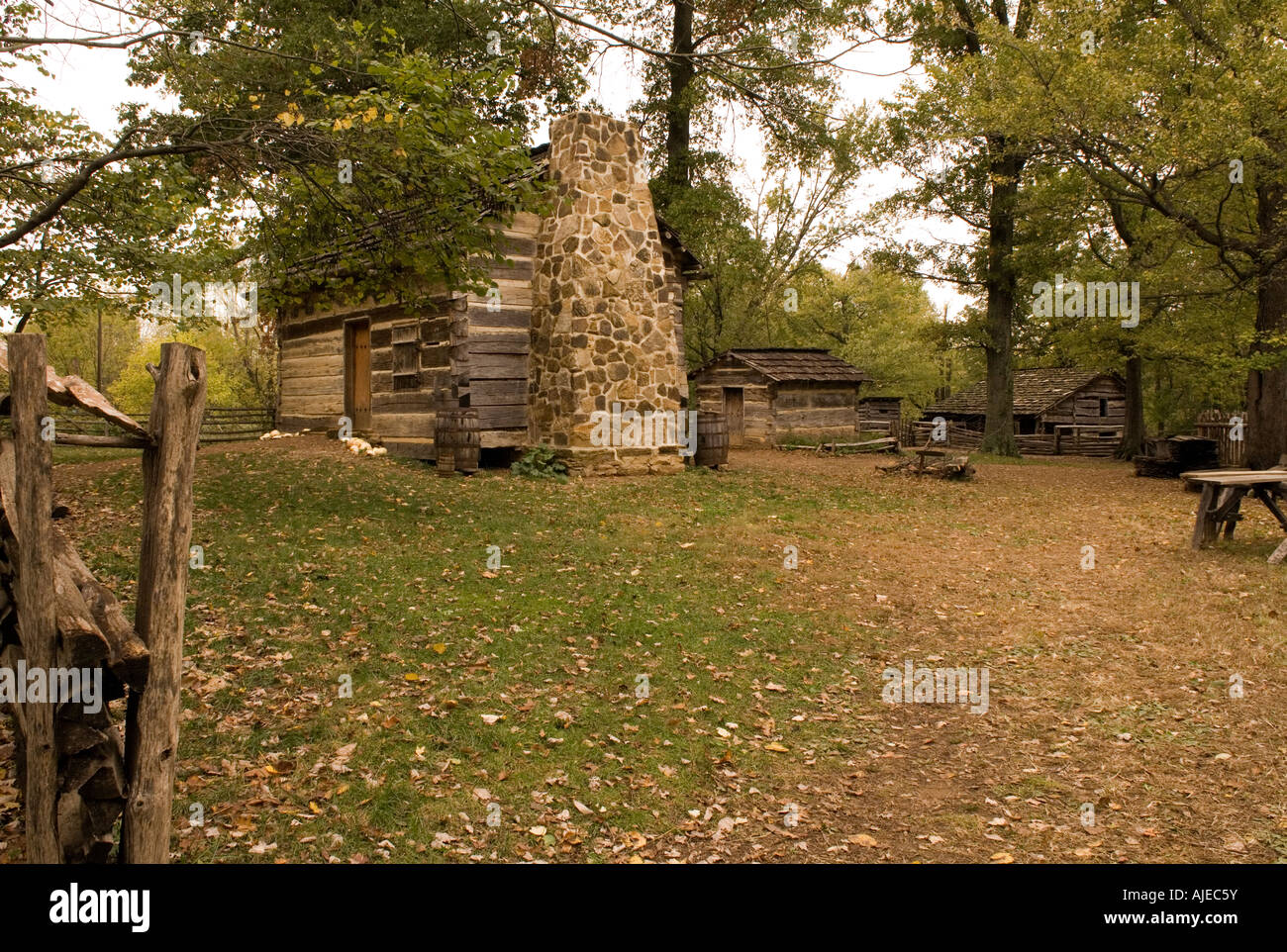 Lincoln Boyhood National Memorial Indiana USA Banque D'Images