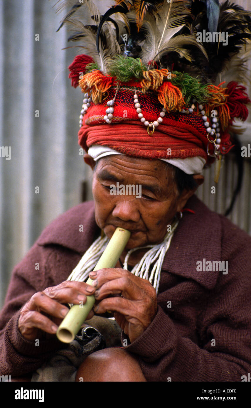 Philippines vieille femme autochtone de Bénoué 2 Banque D'Images