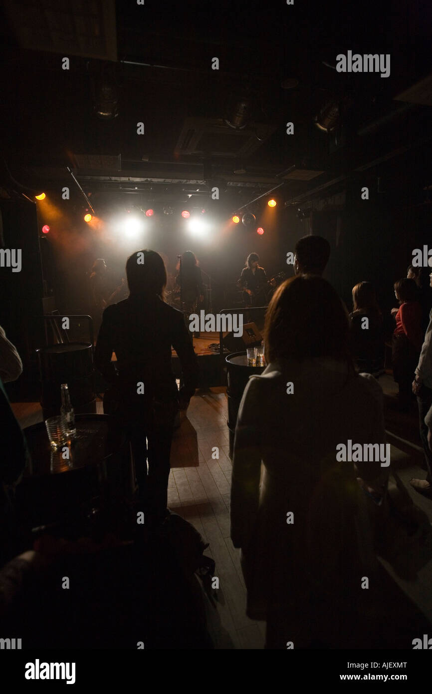 Rock Band en concert Banque D'Images