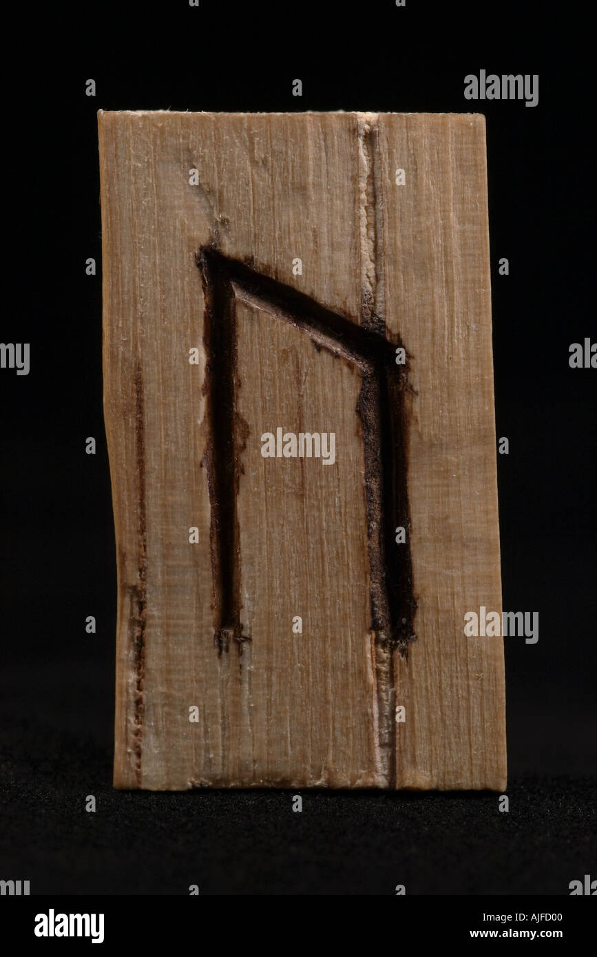 Rune traditionnels bâtons Banque D'Images