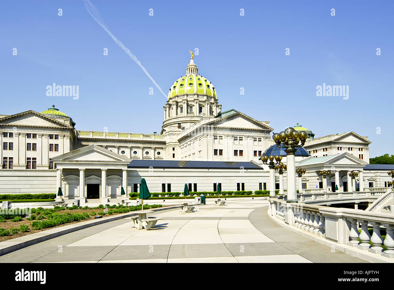 Le State Capitol building à Harrisburg en Pennsylvanie PA Banque D'Images