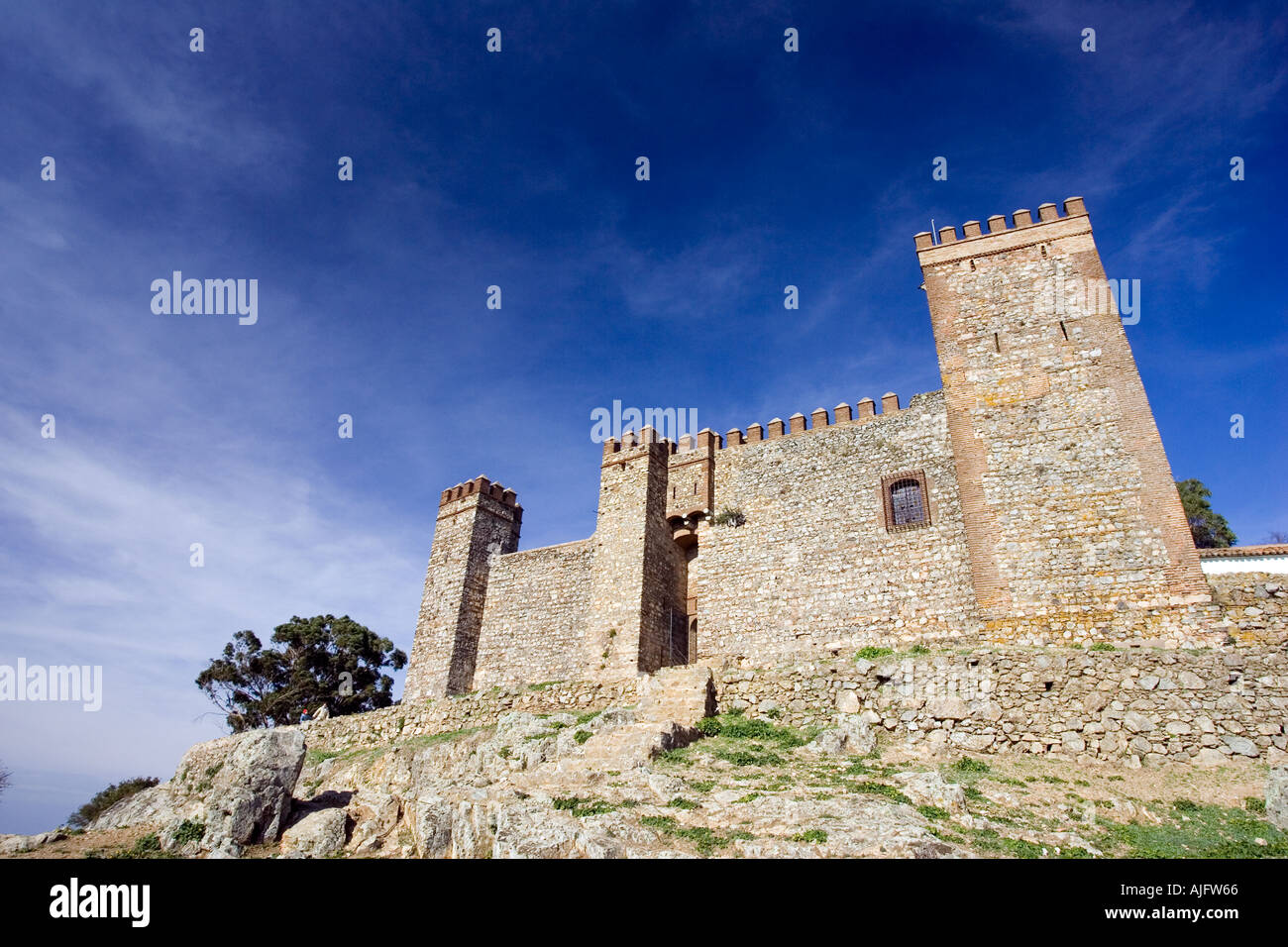 Cortegana Château Huelva Espagne Banque D'Images