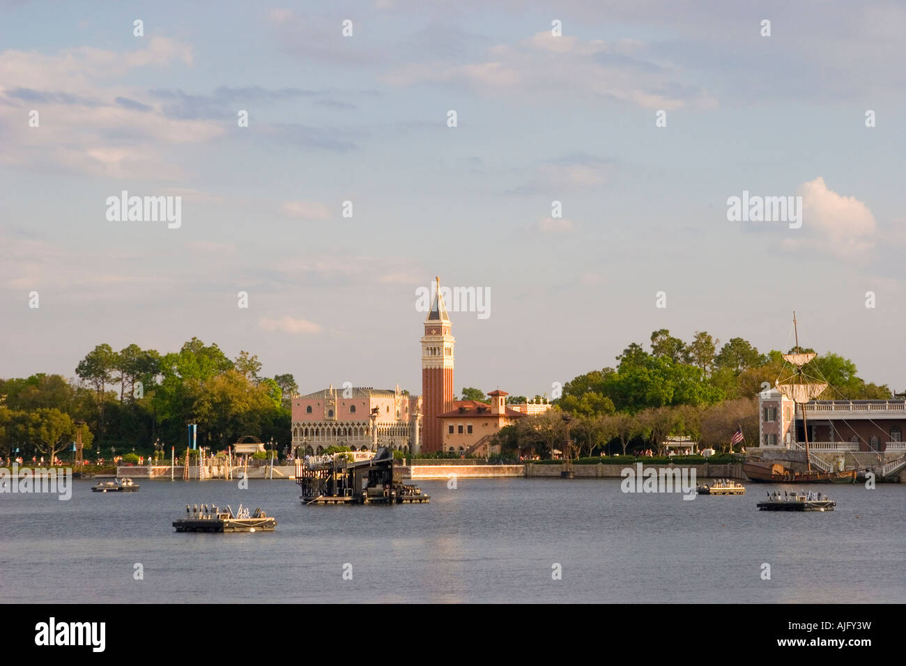 Pavillon Italie World Showcase d'Epcot Center Lake Buena Vista Floride USA Banque D'Images