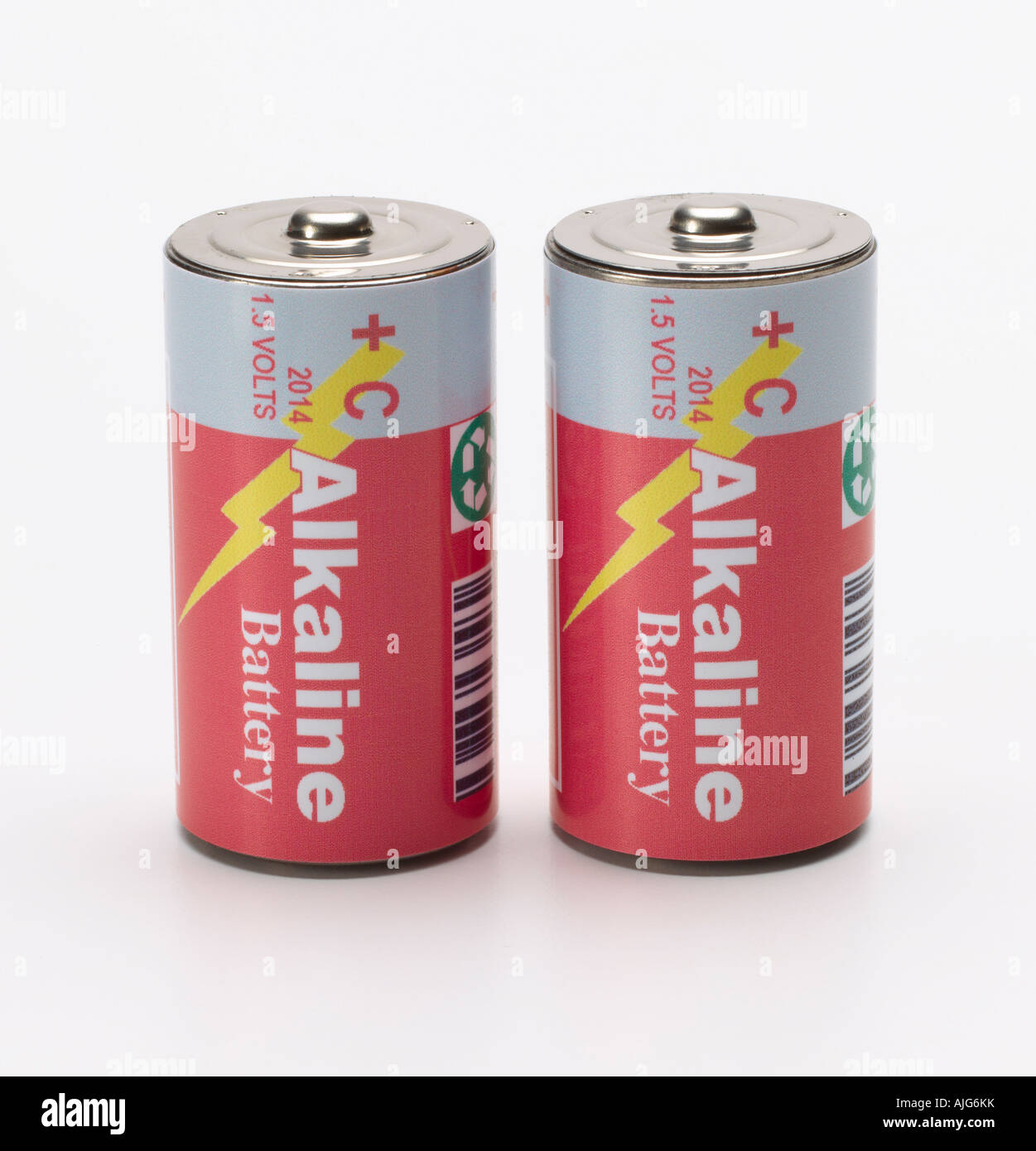 Deux se moquaient des piles C Banque D'Images