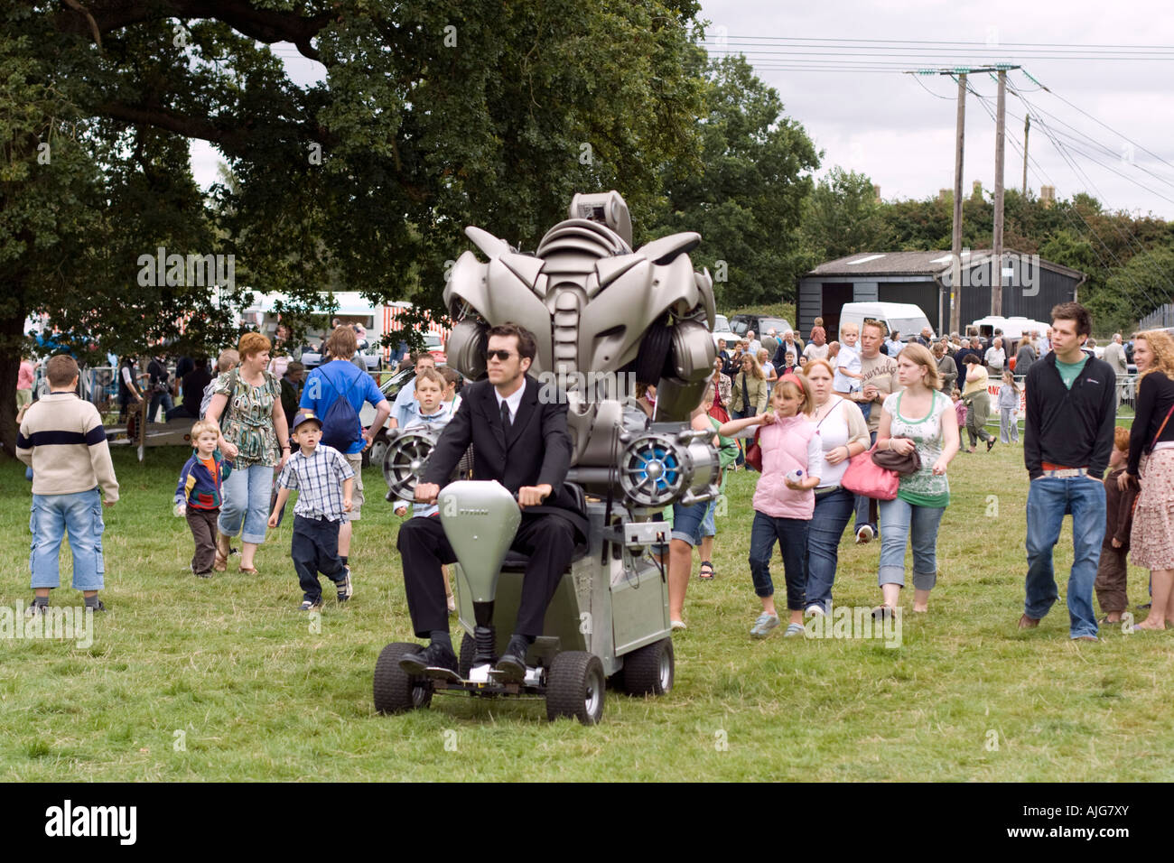 Le Titan 8 pied Cyberstein Robot humanoïde au Salon de l'agriculture 2007 Moreton Banque D'Images