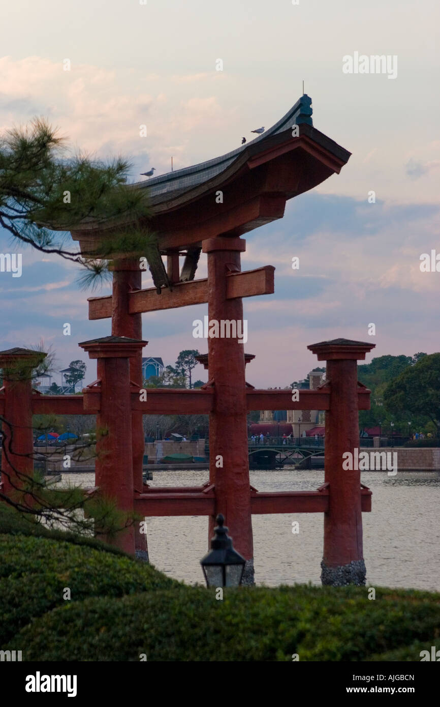 Le Pavillon du Japon, World Showcase, Epcot Center, Walt Disney World Resort, Lake Buena Vista, Orlando, Florida, United States Banque D'Images