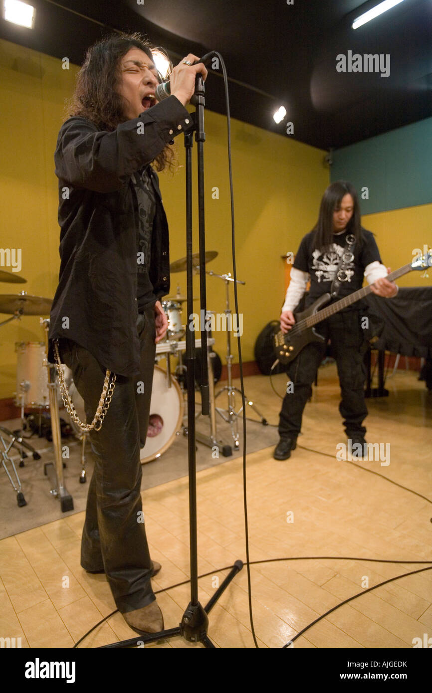 Rock Band en répétition Banque D'Images