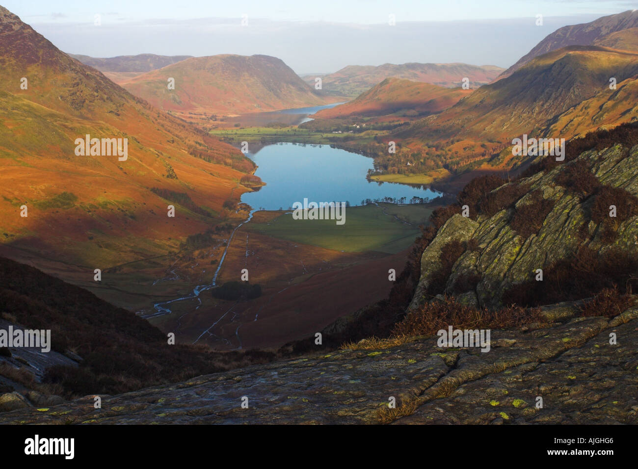 Buttermere Valley - Le district d'English Lake Banque D'Images