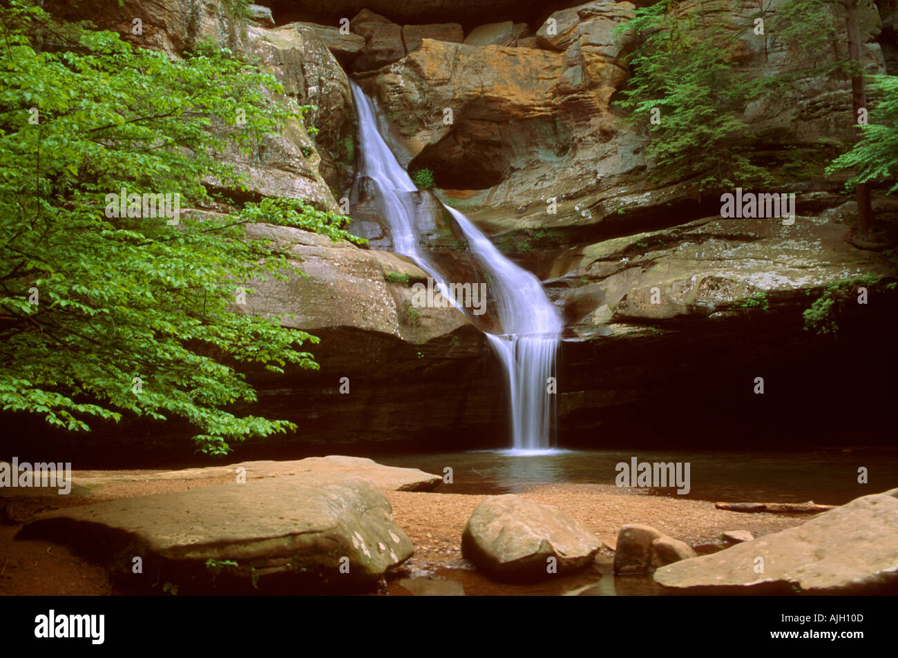 Cedar Falls Parc d'État de Hocking Hills Ohio OH Banque D'Images