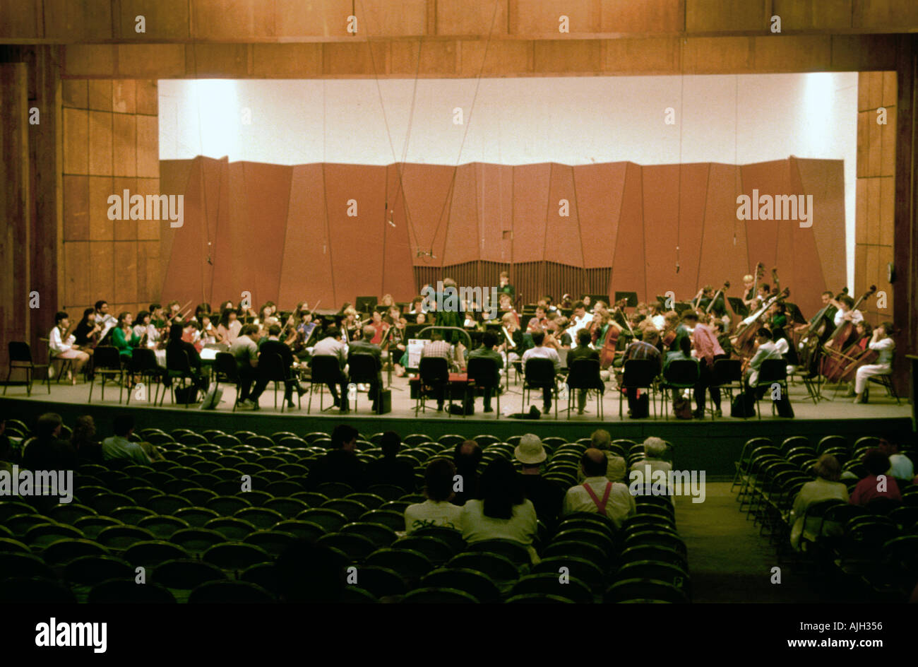 Tanglewood Music Center Lenox Mass summer music les étudiants mettent en pratique Banque D'Images