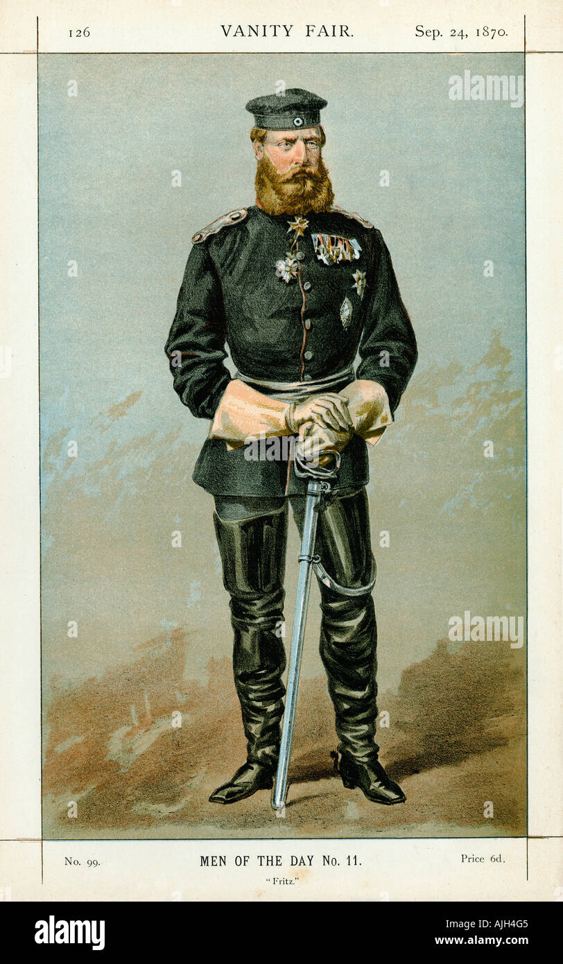 Le Prince Frédéric-guillaume de Prusse, Vanity Fair 1870 porttrait de l'éphémère l'empereur Frédéric III, Fritz Banque D'Images