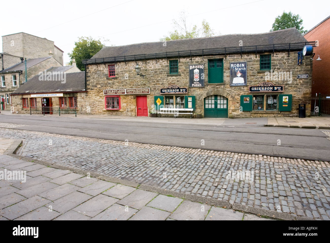 Crich Tramway Village - Le Musée du Tramway National Banque D'Images