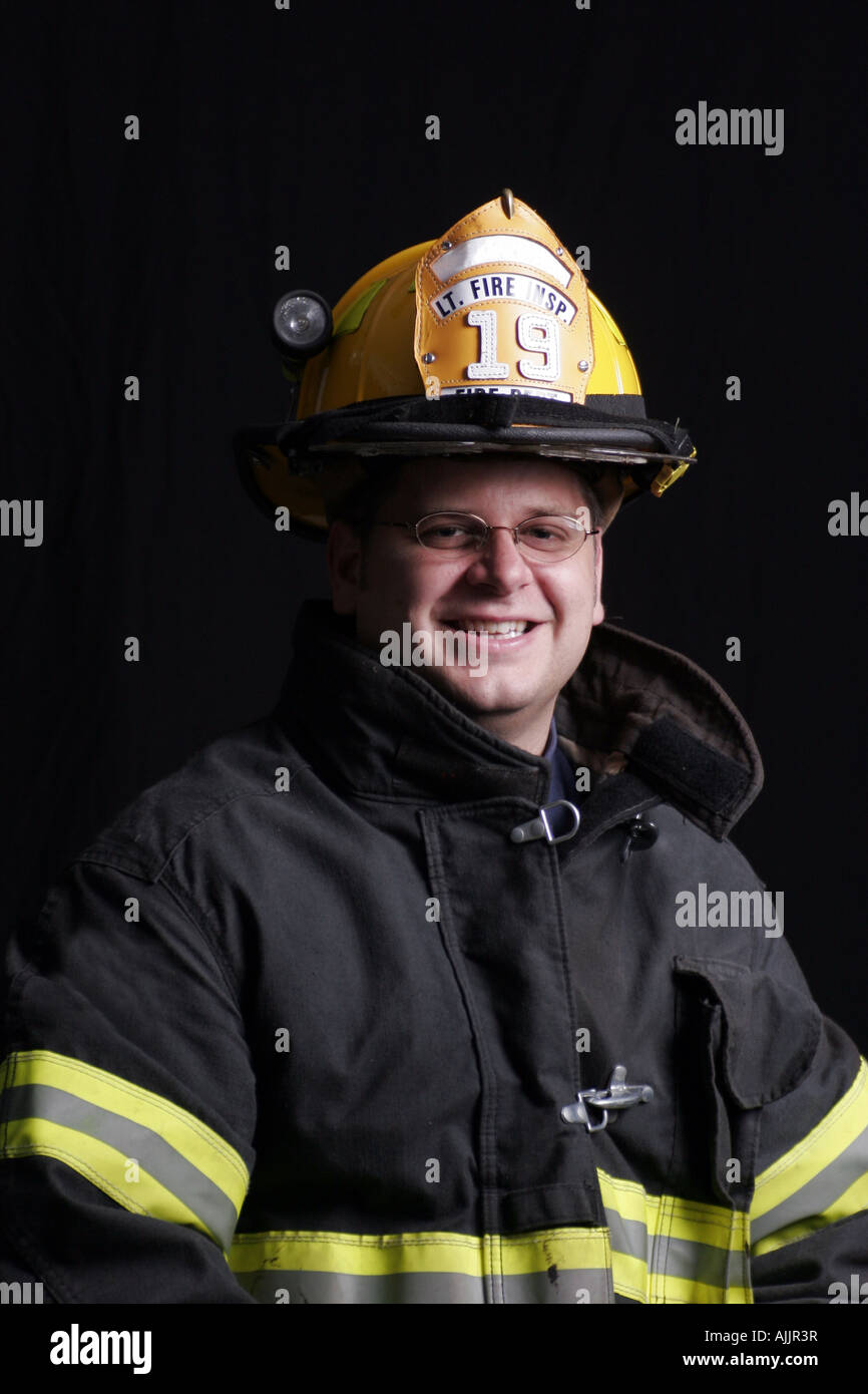 Portrait de pompier Banque D'Images