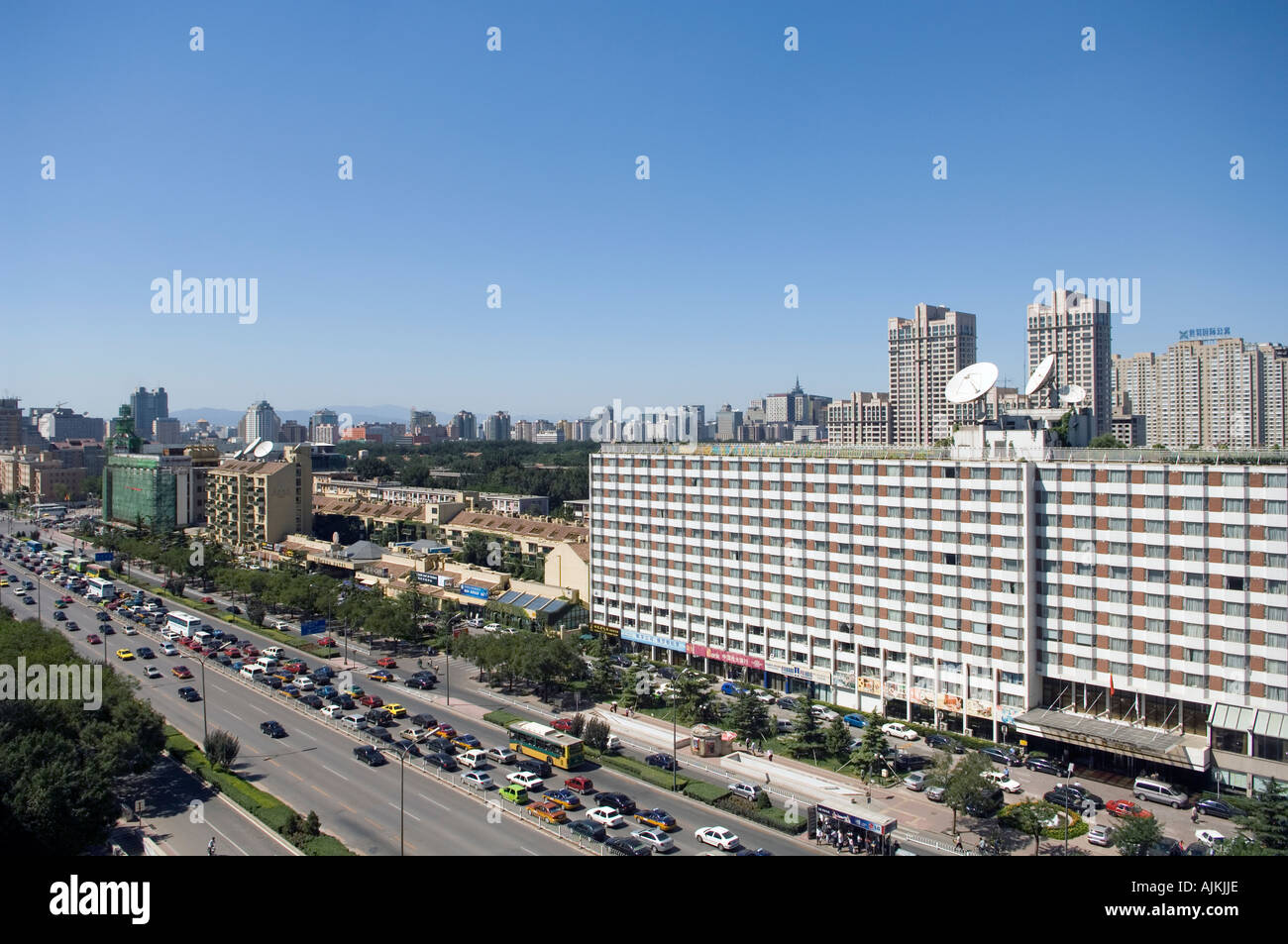 Chang an Avenue Central Business District Banque D'Images