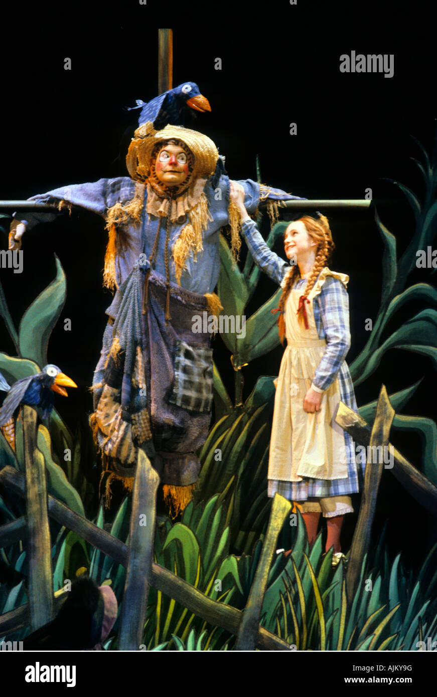 Scène de 'LA Wonderful Wizard of Oz" PRODUCTION DE LA CHILDREN'S THEATRE COMPANY de Minneapolis, Minnesota. Banque D'Images