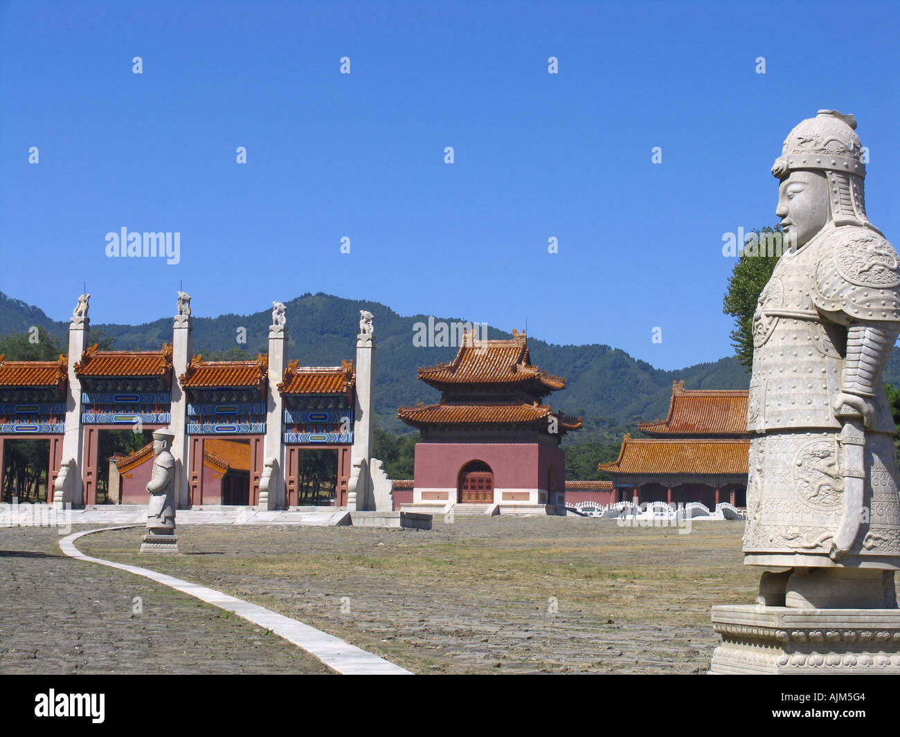 Tombes impériales de l'Empereur Kangxi des Qing Dynasity dans l'Est de Pékin UNESCO Sites du patrimoine historique Banque D'Images