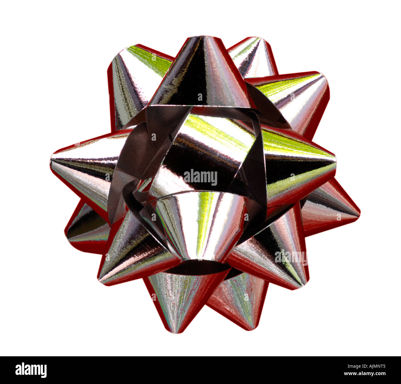 Silver Star, isolé sur blanc. Banque D'Images