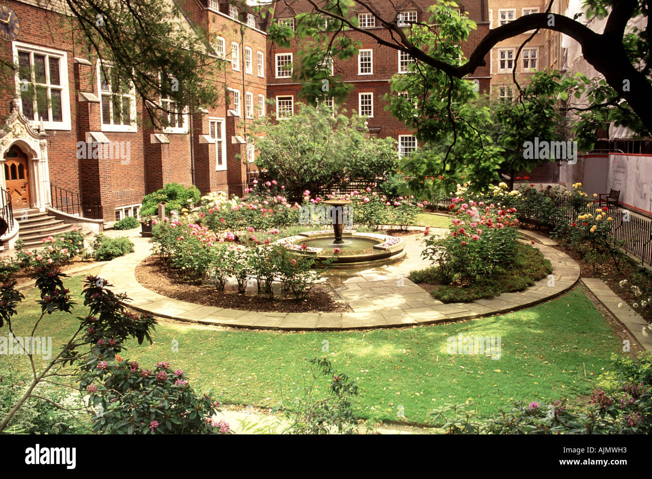 Le jardin de l'Inn Hall à Londres. Banque D'Images