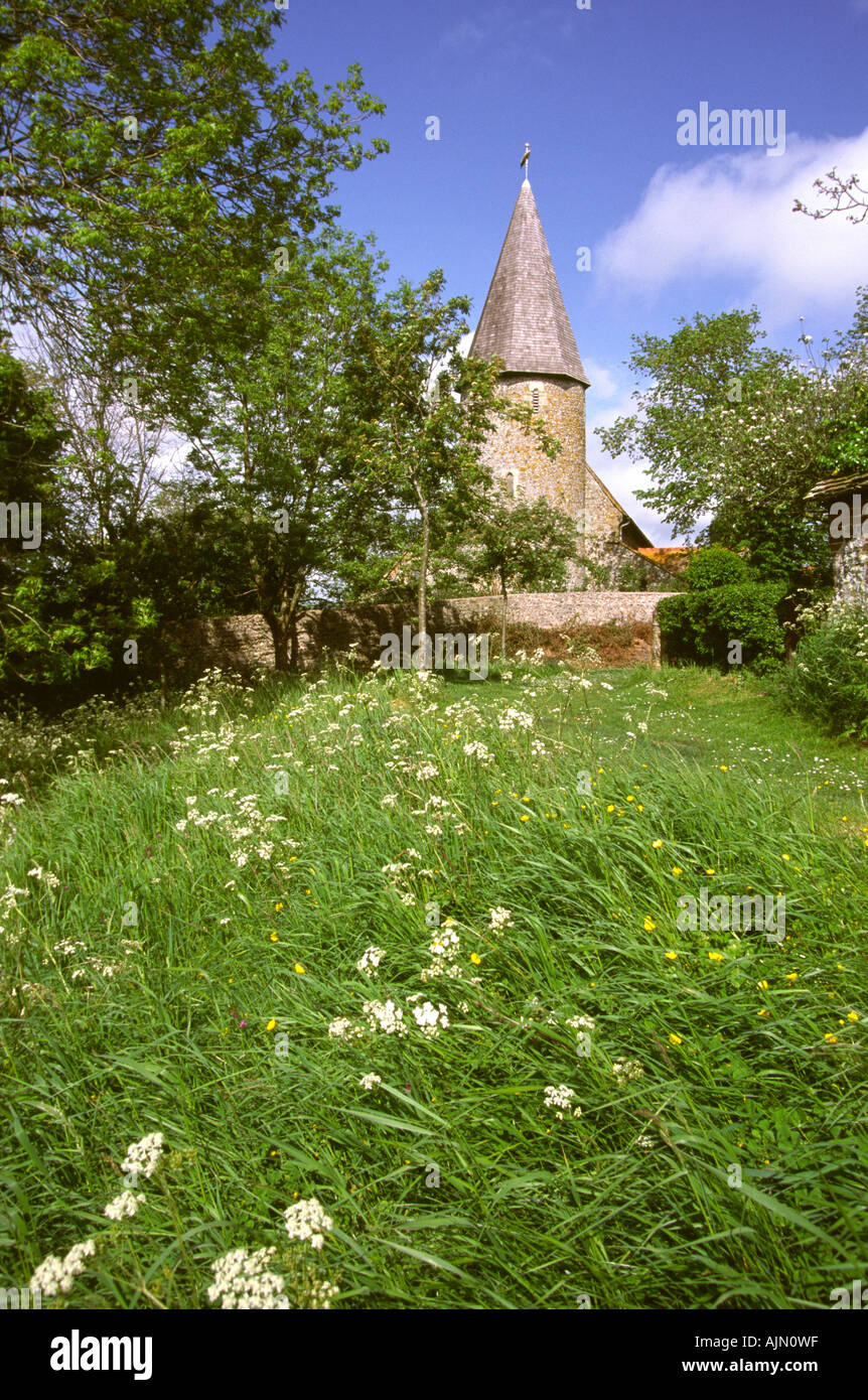 UK Angleterre East Sussex Église Piddinghoe Banque D'Images