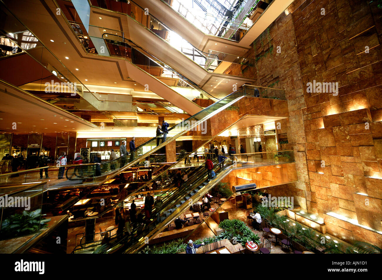 ATRIUM TRUMP TOWER NEW YORK USA Banque D'Images