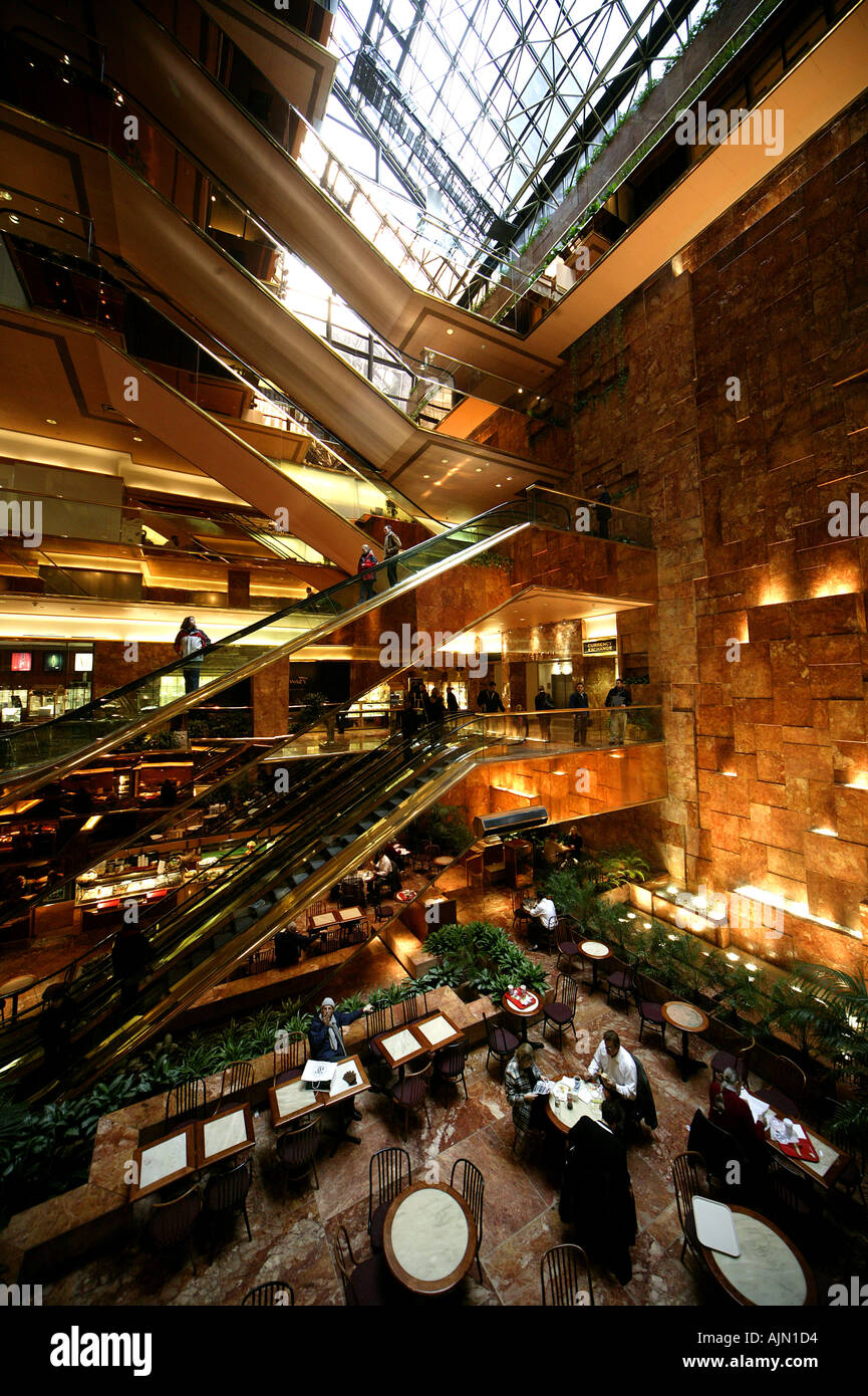 ATRIUM TRUMP TOWER NEW YORK USA Banque D'Images