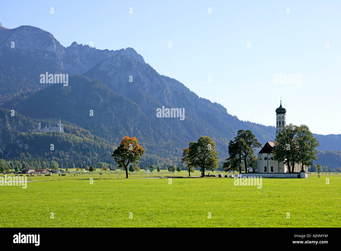 St Coloman église de pèlerinage près de Füssen Bavière Allemagne Banque D'Images