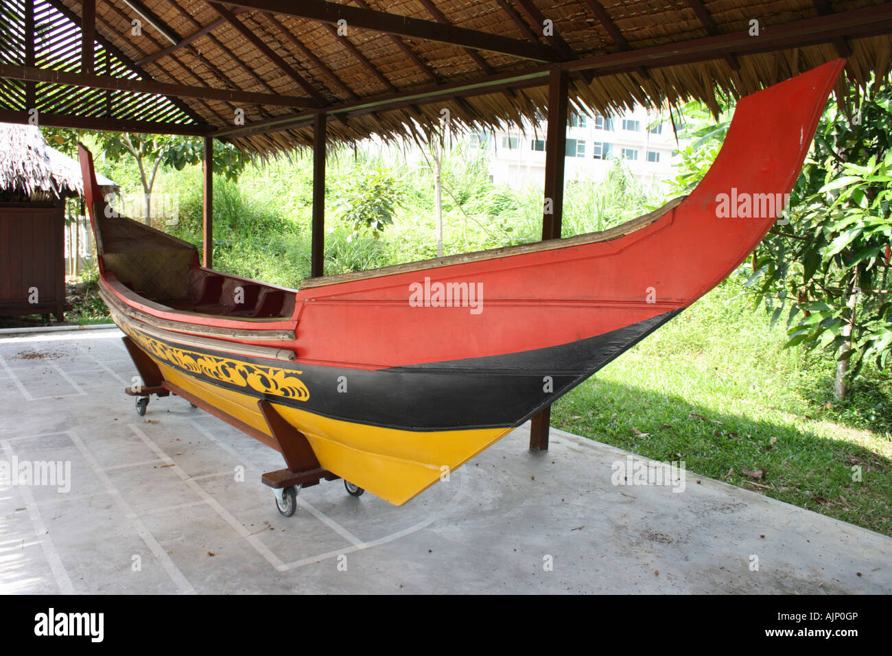 Ketingting petit bateau malais Banque D'Images