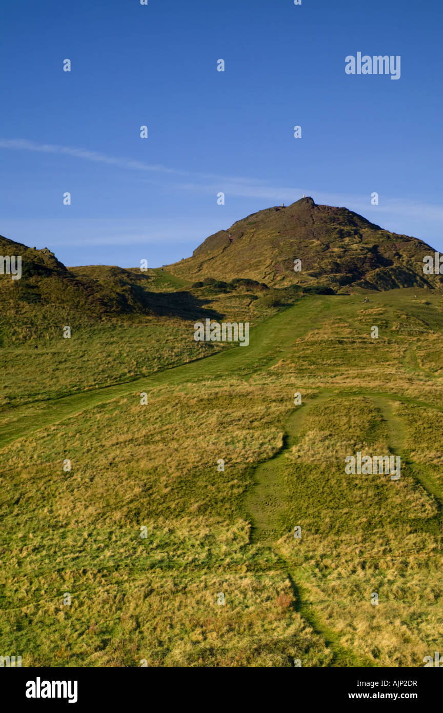 Les pics d'Arthur Seat, Édimbourg, Écosse Banque D'Images
